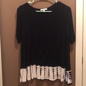 Navy blue boutique top